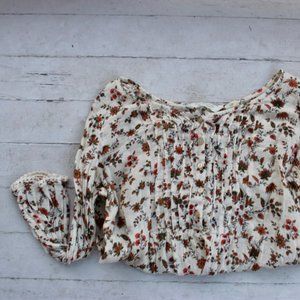 Floral Babydoll Shirt in Size S ~ Ralph Lauren